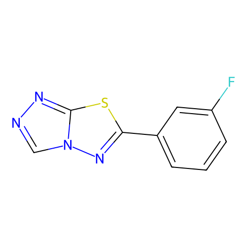 6-(3-Fluorophenyl)-[1,2,4]triazolo[3,4-b][1,3,4]thiadiazole structure