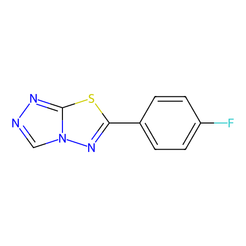 6-(4-Fluorophenyl)[1,2,4]triazolo[3,4-b][1,3,4]thiadiazole structure