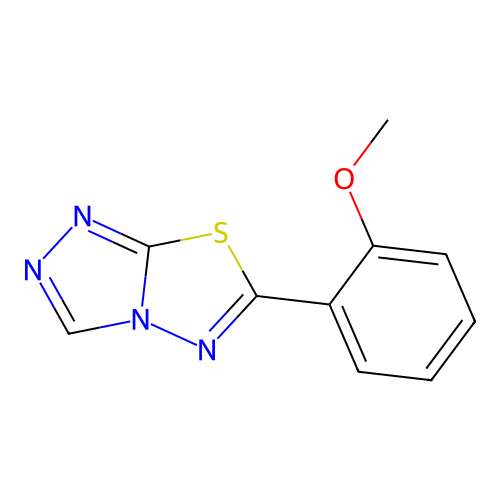 6-(2-Methoxyphenyl)-[1,2,4]triazolo[3,4-b][1,3,4]thiadiazole structure