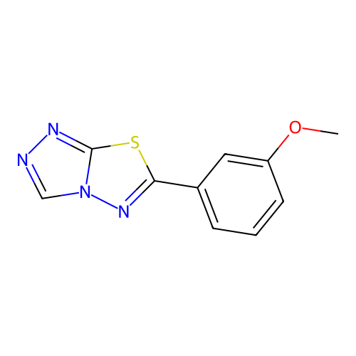 6-(3-Methoxyphenyl)-[1,2,4]triazolo[3,4-b][1,3,4]thiadiazole structure