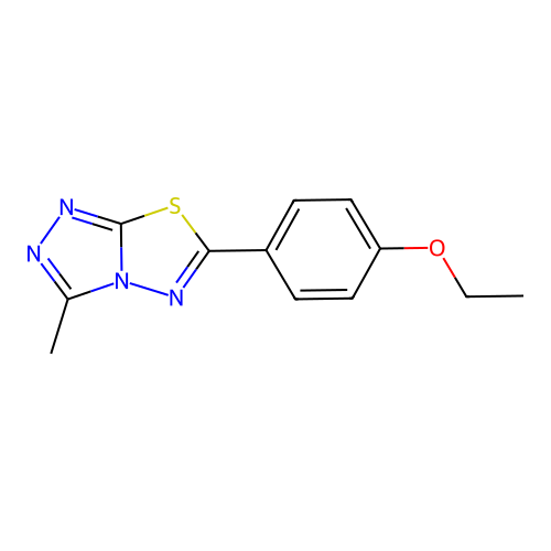 6-(4-Ethoxyphenyl)-3-methyl-[1,2,4]triazolo[3,4-b][1,3,4]thiadiazole structure
