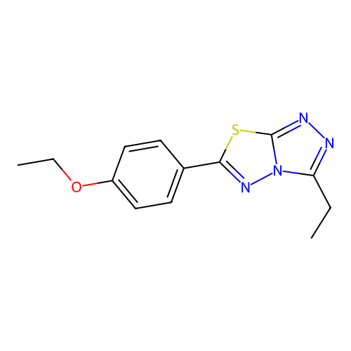 6-(4-Ethoxyphenyl)-3-ethyl-[1,2,4]triazolo[3,4-b][1,3,4]thiadiazole structure