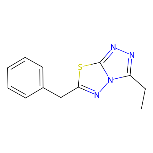 6-Benzyl-3-ethyl-[1,2,4]triazolo[3,4-b][1,3,4]thiadiazole structure