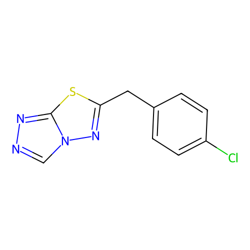 6-[(4-Chlorophenyl)methyl]-[1,2,4]triazolo[3,4-b][1,3,4]thiadiazole structure