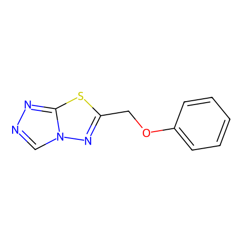 6-(Phenoxymethyl)-[1,2,4]triazolo[3,4-b][1,3,4]thiadiazole structure