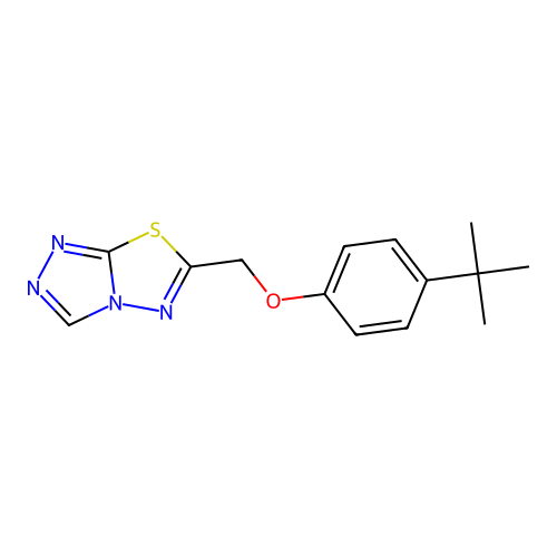 6-[(4-Tert-butylphenoxy)methyl]-[1,2,4]triazolo[3,4-b][1,3,4]thiadiazole structure
