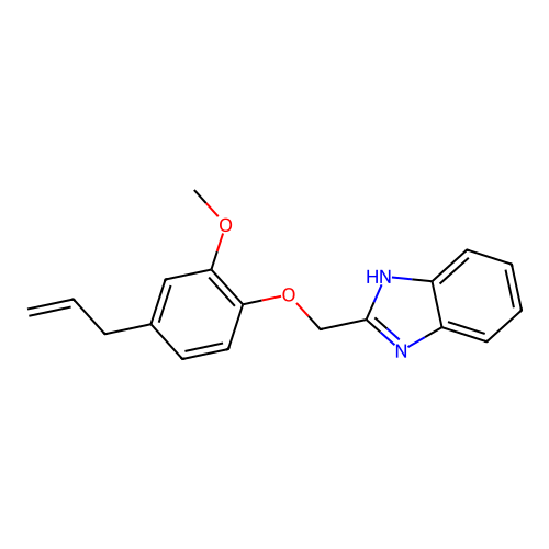 2-[(4-Allyl-2-methoxyphenoxy)methyl]-1H-benzimidazole structure