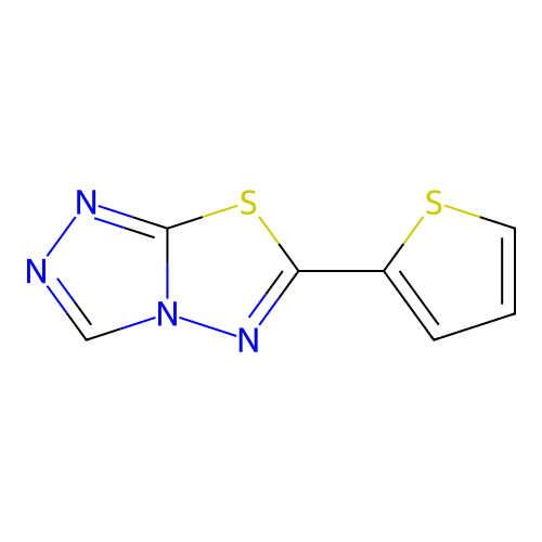 6-Thiophen-2-yl-[1,2,4]triazolo[3,4-b][1,3,4]thiadiazole structure