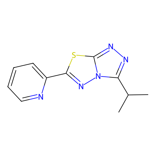 3-Propan-2-yl-6-pyridin-2-yl-[1,2,4]triazolo[3,4-b][1,3,4]thiadiazole structure