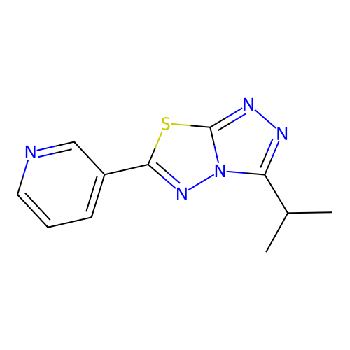 3-Propan-2-yl-6-pyridin-3-yl-[1,2,4]triazolo[3,4-b][1,3,4]thiadiazole structure