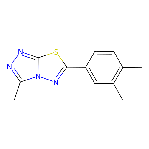 6-(3,4-Dimethylphenyl)-3-methyl[1,2,4]triazolo[3,4-b][1,3,4]thiadiazole structure