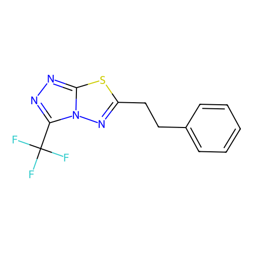 6-(2-Phenylethyl)-3-(trifluoromethyl)[1,2,4]triazolo[3,4-b][1,3,4]thiadiazole structure