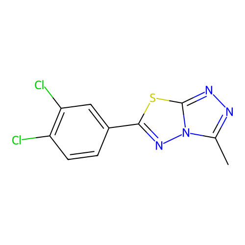 6-(3,4-Dichlorophenyl)-3-methyl[1,2,4]triazolo[3,4-b][1,3,4]thiadiazole structure
