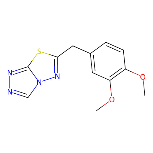 6-(3,4-Dimethoxybenzyl)[1,2,4]triazolo[3,4-b][1,3,4]thiadiazole structure