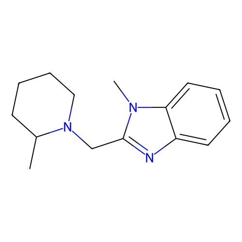 1-Methyl-2-[(2-methylpiperidin-1-yl)methyl]benzimidazole structure