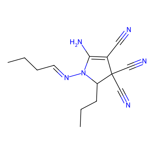 C14H18N6 structure