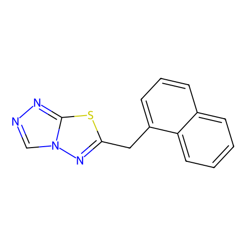 6-(1-Naphthylmethyl)[1,2,4]triazolo[3,4-b][1,3,4]thiadiazole structure