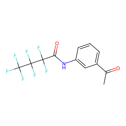 N-(3-acetylphenyl)-2,2,3,3,4,4,4-heptafluorobutanamide structure