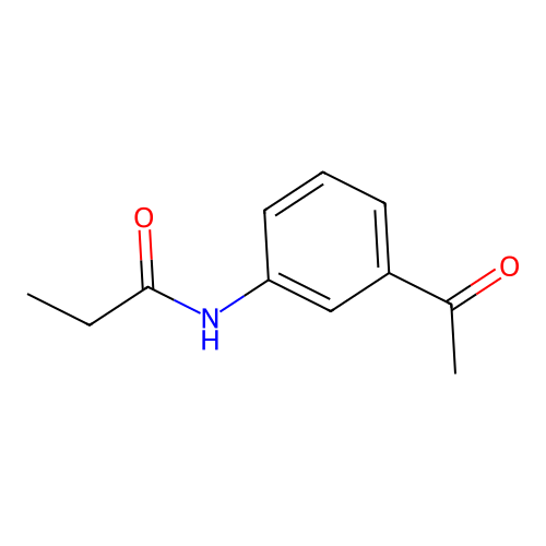 N-(3-acetylphenyl)propanamide structure