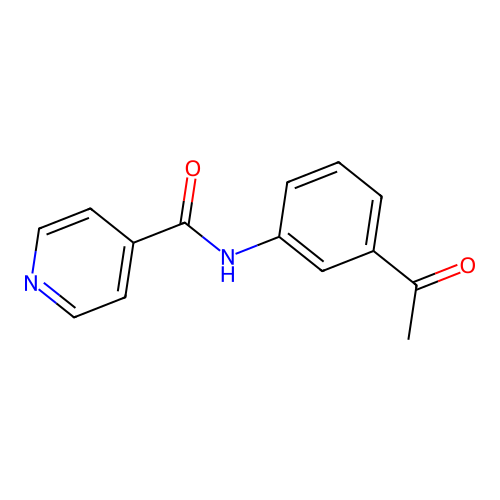 N-(3-乙酰基苯基)-4-吡啶甲酰胺 structure