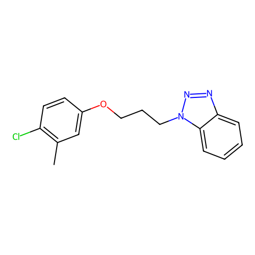 1-[3-(4-Chloro-3-methylphenoxy)propyl]benzotriazole structure