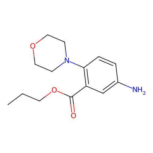 Propyl 5-amino-2-morpholin-4-ylbenzoate structure