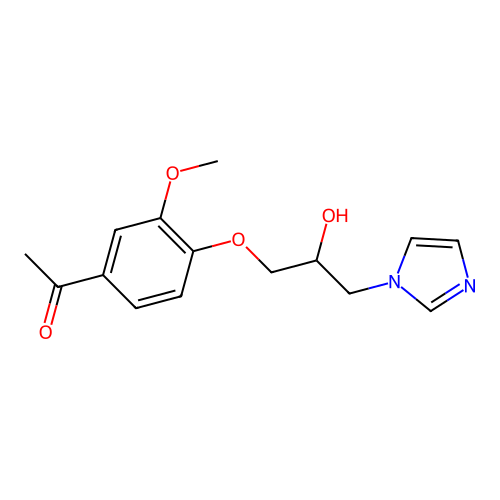 1-[4-(2-Hydroxy-3-imidazol-1-ylpropoxy)-3-methoxyphenyl]ethanone structure