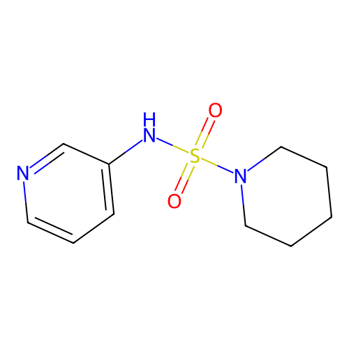 N-pyridin-3-ylpiperidine-1-sulfonamide structure