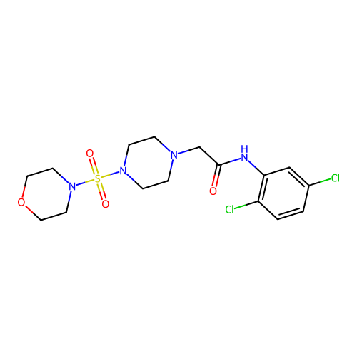 N-(2,5-Dichloro-phenyl)-2-[4-(morpholine-4-sulfonyl)-piperazin-1-yl]-acetamide structure