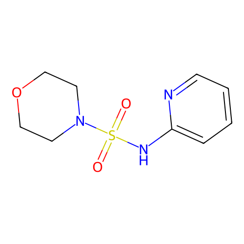 N-pyridin-2-ylmorpholine-4-sulfonamide structure