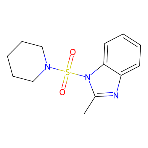 2-Methyl-1-piperidin-1-ylsulfonylbenzimidazole structure
