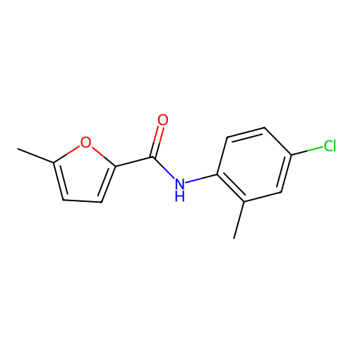N-(4-chloro-2-methylphenyl)-5-methylfuran-2-carboxamide structure