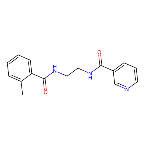 N-{2-[(2-methylbenzoyl)amino]ethyl}nicotinamide structure