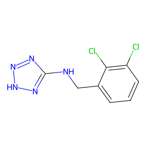 N-[(2,3-dichlorophenyl)methyl]-2H-tetrazol-5-amine structure