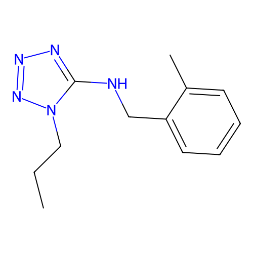 N-(2-methylbenzyl)-1-propyl-1H-tetrazol-5-amine structure