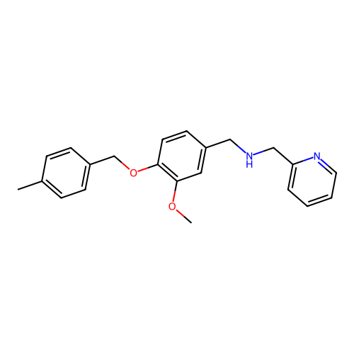 [3-Methoxy-4-(4-methyl-benzyloxy)-benzyl]-pyridin-2-ylmethyl-amine structure