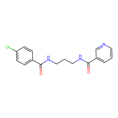 N-[3-(4-Chloro-benzoylamino)-propyl]-nicotinamide structure