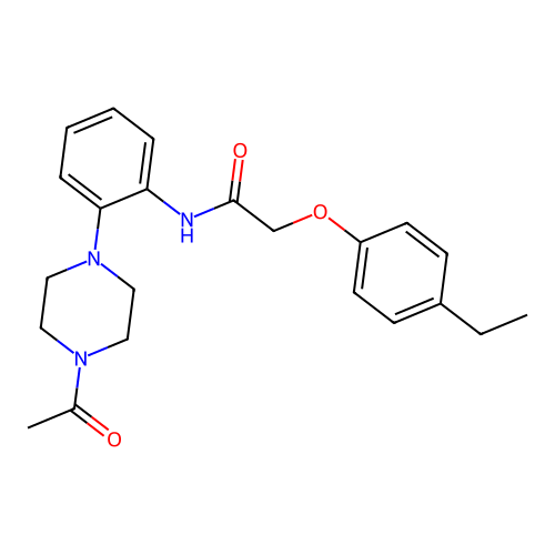 N-[2-(4-acetylpiperazin-1-yl)phenyl]-2-(4-ethylphenoxy)acetamide structure