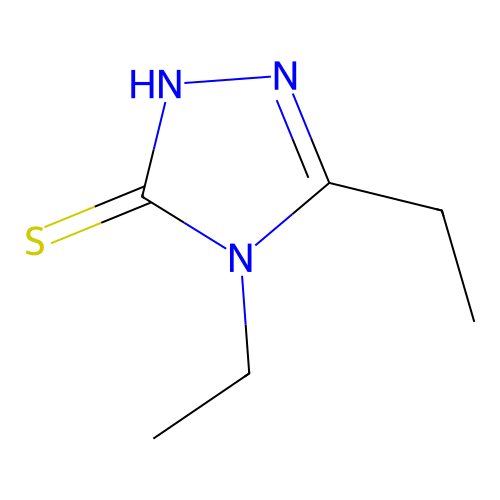 4,5-diethyl-4H-1,2,4-triazole-3-thiol structure