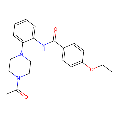N-[2-(4-acetylpiperazin-1-yl)phenyl]-4-ethoxybenzamide structure