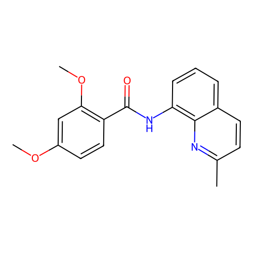 2,4-dimethoxy-N-(2-methylquinolin-8-yl)benzamide structure