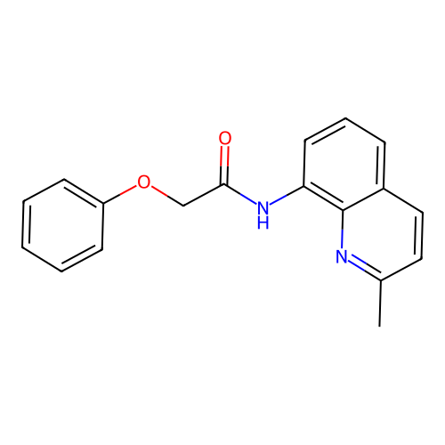 N-(2-methylquinolin-8-yl)-2-phenoxyacetamide structure