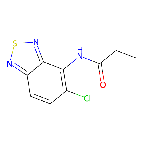 N-(5-chloro-2,1,3-benzothiadiazol-4-yl)propanamide structure