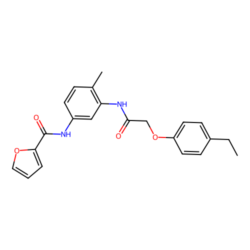 N-[3-[[2-(4-ethylphenoxy)acetyl]amino]-4-methylphenyl]furan-2-carboxamide structure