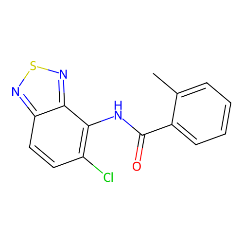 N-(5-chloro-2,1,3-benzothiadiazol-4-yl)-2-methylbenzamide structure