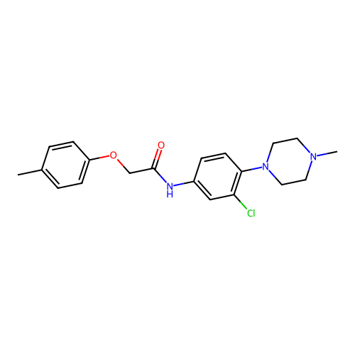N-[3-chloro-4-(4-methylpiperazin-1-yl)phenyl]-2-(4-methylphenoxy)acetamide structure