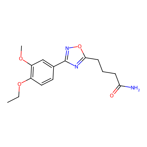 4-[3-(4-Ethoxy-3-methoxyphenyl)-1,2,4-oxadiazol-5-yl]butanamide structure