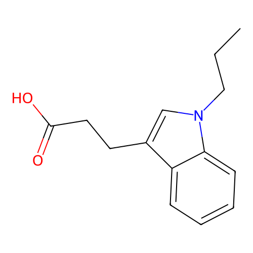 3-(1-Propyl-1H-indol-3-yl)-propionic acid structure
