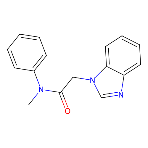 1H-1,3-Benzimidazole-1-acetamide, N-methyl-N-phenyl- structure