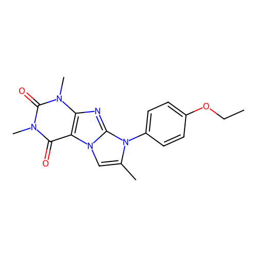 6-(4-Ethoxyphenyl)-2,4,7-trimethylpurino[7,8-a]imidazole-1,3-dione structure